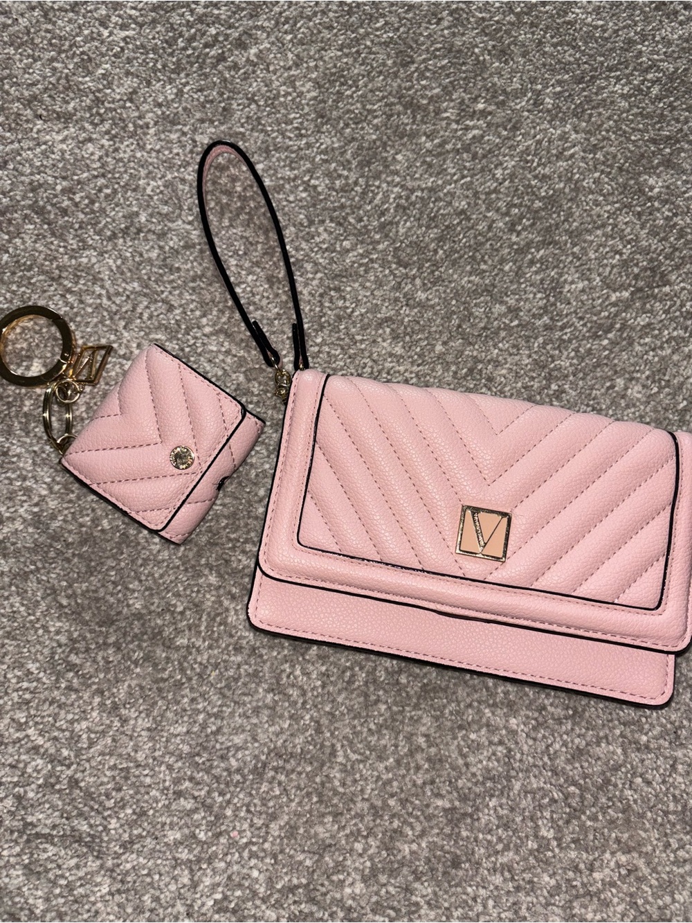 BUNDLE- Victorias Secret Pink AirPods Pro Case & Wrist Wallet